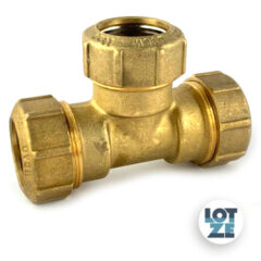 PE-Rohr Klemmverbinder T-Stück Messing