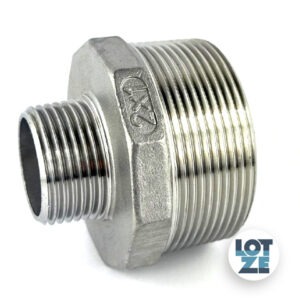 Doppelnippel, reduziert Edelstahl