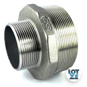 Doppelnippel, reduziert Edelstahl