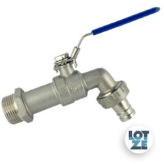 Kugelauslaufhahn abschließbar Edelstahl