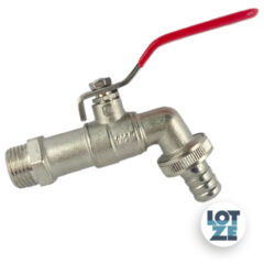 Kugelauslaufhahn Messing vernickelt