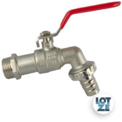 Kugelauslaufhahn Messing vernickelt