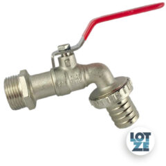 Kugelauslaufhahn Messing vernickelt