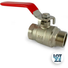 Kugelhahn mit Edelstahl-Hebelgriff