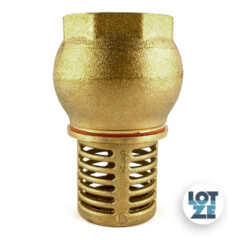 Fußventil Messing mit Saugkorb aus Messing