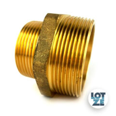 Doppelnippel, reduziert Messing