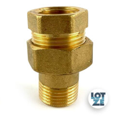 Doppelverschraubung ½" IG/AG konisch dichtend Messing