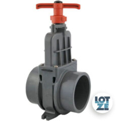 Zulaufschieber DN 100 mit Rohrstutzen PVC