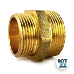 Doppelnippel, reduziert Messing