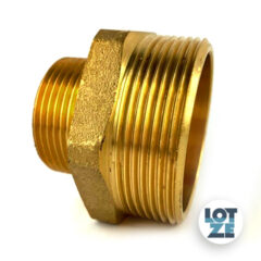 Doppelnippel, reduziert Messing