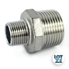 Doppelnippel, reduziert Edelstahl