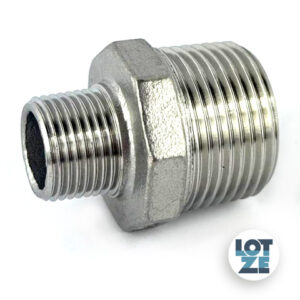 Doppelnippel, reduziert Edelstahl