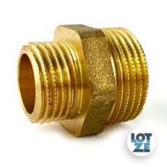 Doppelnippel, reduziert Messing