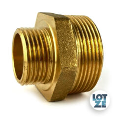 Doppelnippel, reduziert Messing