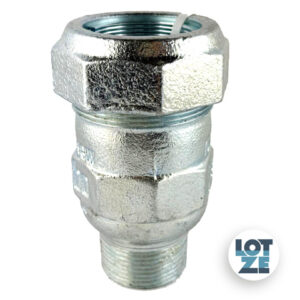 Gebo Verschraubung verzinkt für Stahlrohr 33,7 mm