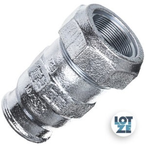 Gebo Verschraubung verzinkt für Stahlrohr 33,7 mm