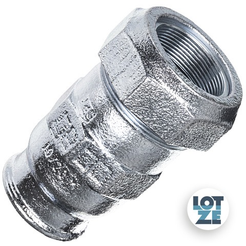 Gebo Verschraubung verzinkt für Stahlrohr 60,3 mm