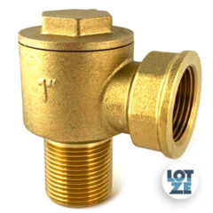 Rückschlagventil Winkel 1" AG/IG Messing