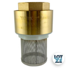 Fußventil York Messing mit Saugkorb aus Edelstahl