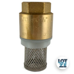 Fußventil York Messing mit Saugkorb aus Edelstahl