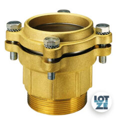 PE-Rohr Klemmverbinder Verschraubung Messing