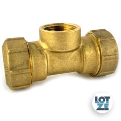 PE-Rohr Klemmverbinder T-Stück Messing