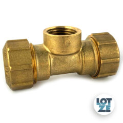 PE-Rohr Klemmverbinder T-Stück Messing