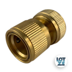 Klick-Kupplung mit Schlauchanschluss Messing ½ Zoll