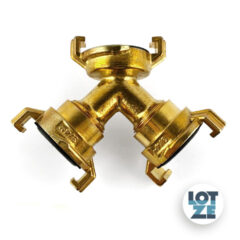 Schnellkupplung Y-Stück Messing