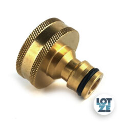 Hahnstück Messing-Stecksystem 1 Zoll Innengewinde