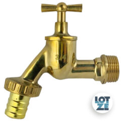 Wasserhahn Auslaufventil messing-poliert