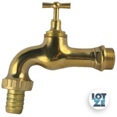 Wasserhahn Auslaufventil messing-poliert