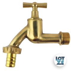 Wasserhahn Auslaufventil messing-poliert