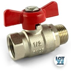 Kugelhahn mit Flügelgriff