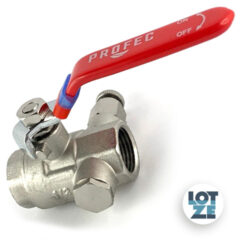 Kugelhahn mit Hebelgriff und Entleerung