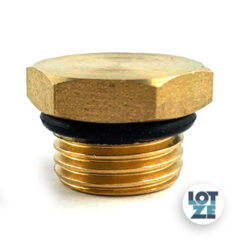 Stopfen Messing mit O-Ring Dichtung