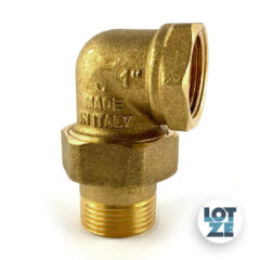 Doppelverschraubung 1" IG/AG 90° Winkel konisch dichtend Messing