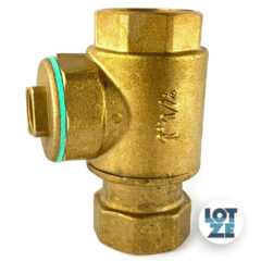 Rückschlagventil mit seitlicher Öffnung 1¼" IG/IG Messing