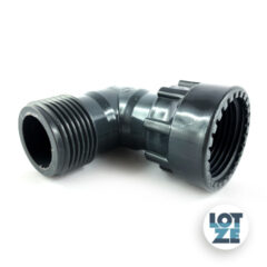 Doppelverschraubung 90° PVC