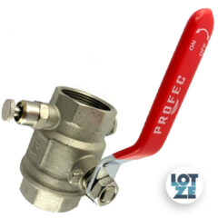 Kugelhahn mit Hebelgriff und Entleerung