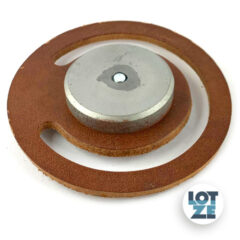 Lederventilklappe mit Beschwerung 105 mm