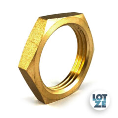 Gegenmutter Kontermutter mit Sechskant Messing