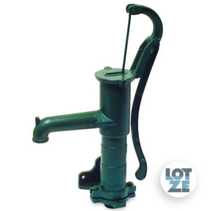Schwengelpumpe 75 mit Rundflansch / Fußflansch grün » Lotze Wassertechnik