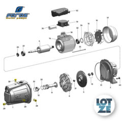 4 Stopfen mit Alu-Dichtungs-Scheiben für FORAS Pumpen JA/CAM 100