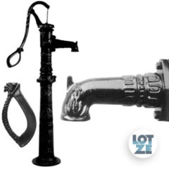 Schwengelpumpe Nostalgie schwarz klein komplett mit Ständer