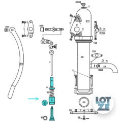 Beyer Ventil komplett für SD-75 Optima # 86487 Pos. A-E