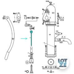 Beyer Druckstange für SD-75 Optima # 86486, Pos. F